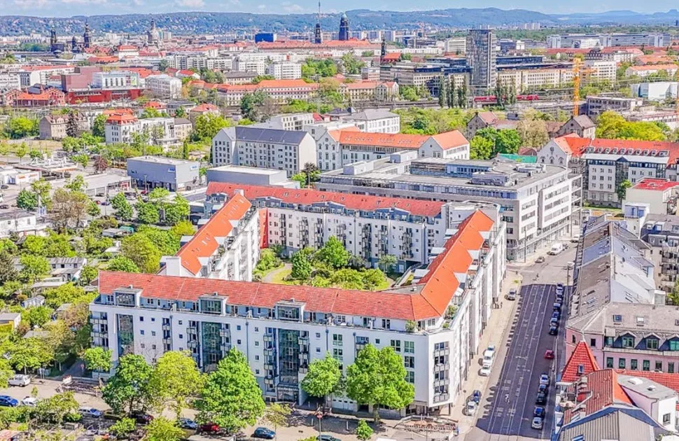 Städtische Landschaft mit modernen Gebäuden