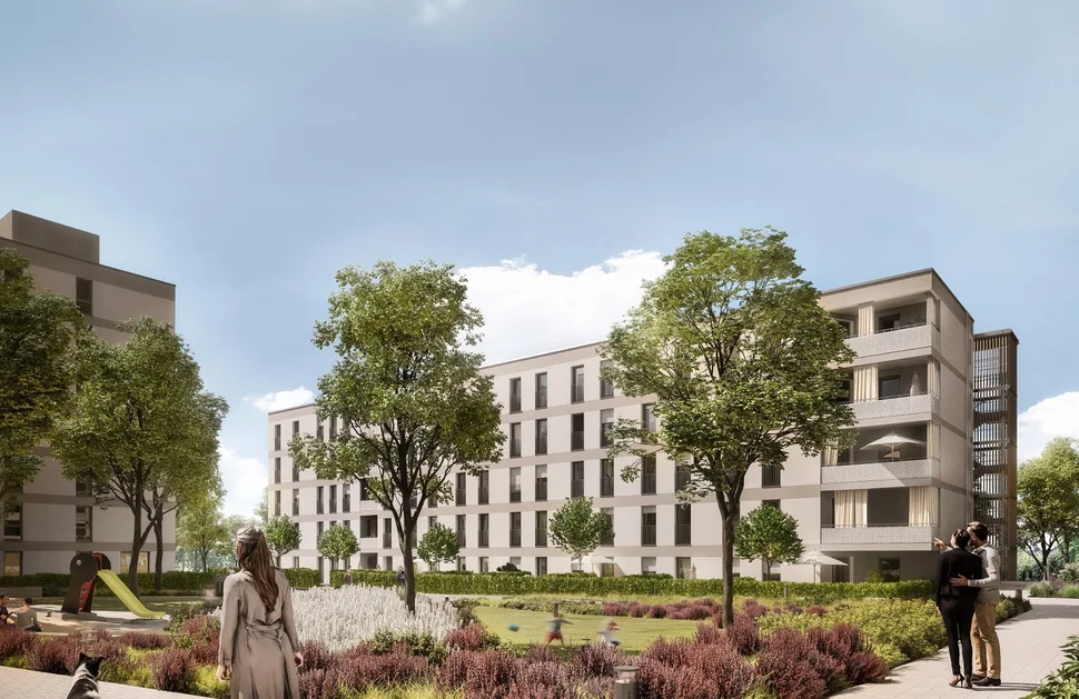 Europakarree Bauabschnitt G in Erfurt – Visualisierung des Neubaus