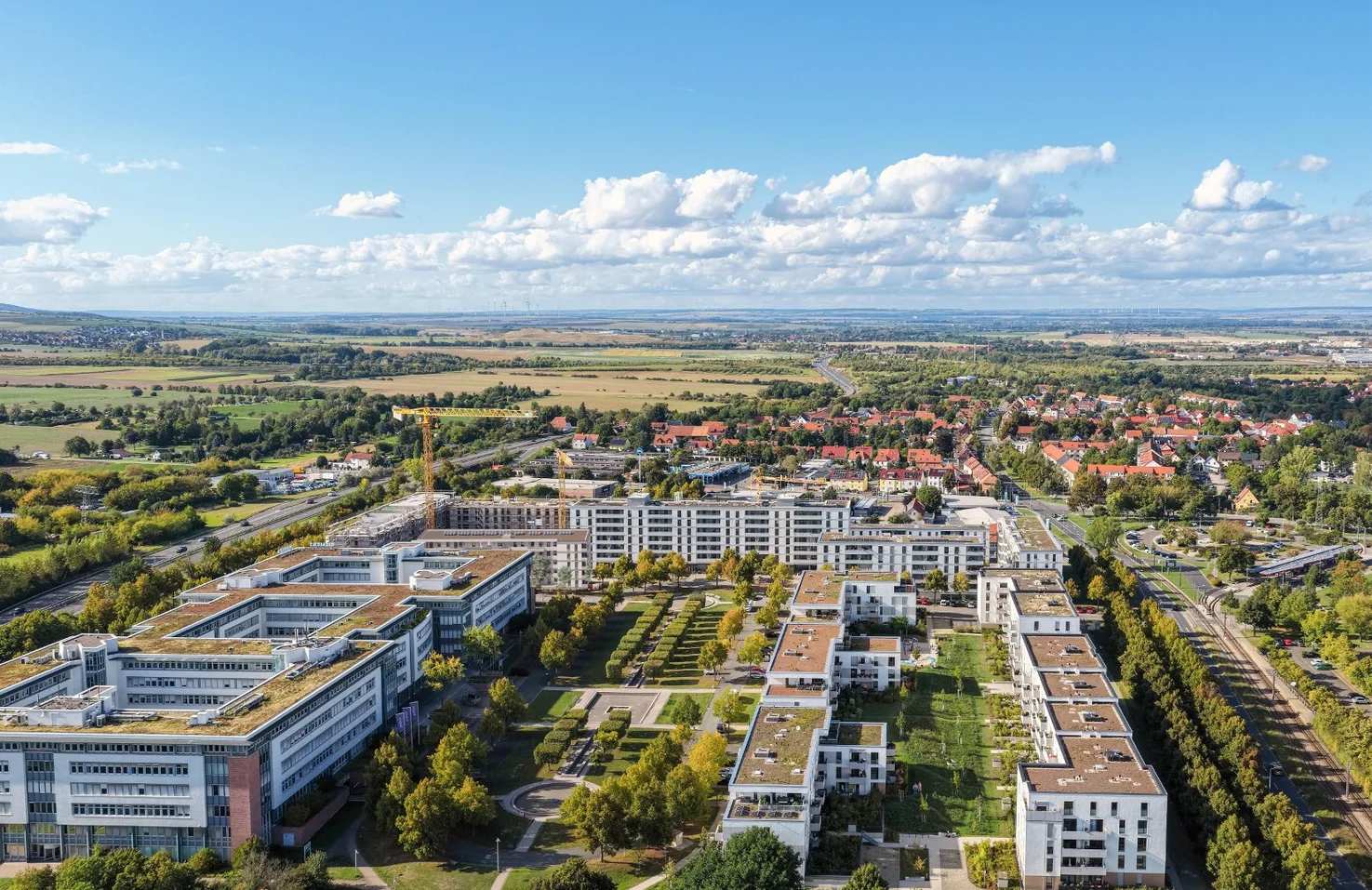 Luftbild Quartier Europakarree in Erfurt-Gispersleben